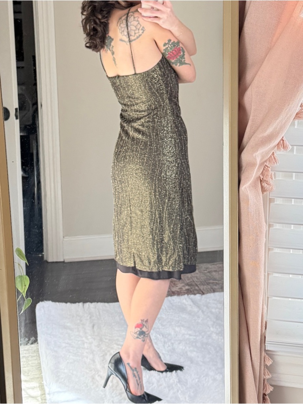 San Julian Black Midi Dress - Elegant Women's Dress